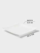 Блюдо сервировочное Magistro «Квадрат Бланш», d=30.5 см, фарфор, белое - Фото 2