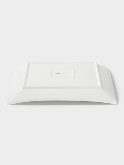 Блюдо сервировочное Magistro «Квадрат Бланш», d=30.5 см, фарфор, белое