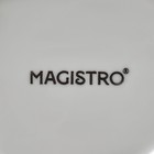 Салатник Magistro «Лист Бланш», 800 мл, 24,5×20,5 см, фарфор, цвет белый 9216736 - фото 387656