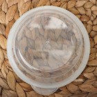 Контейнер пищевой Доляна, 500 мл, d=11,5 см, h=7 см, круглый, прозрачный - Фото 4