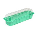 Мини - парник для рассады, 35×13×11 см, 14 ячеек под таблетки для рассады d=4 см, пластик, Greengo - Фото 4