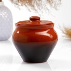 Горшочки для запекания Вятская керамика «Трио», набор 3 шт., ухват, 500 мл, коричневые - Фото 2