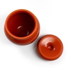 Горшочки для запекания Вятская керамика «Трио», набор 3 шт., ухват, 500 мл, коричневые - Фото 4