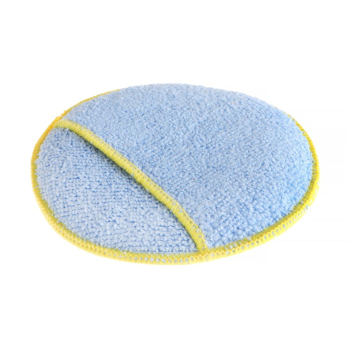 Губка для полировки панели салона Cartage, d=12 см, синяя - Фото 1