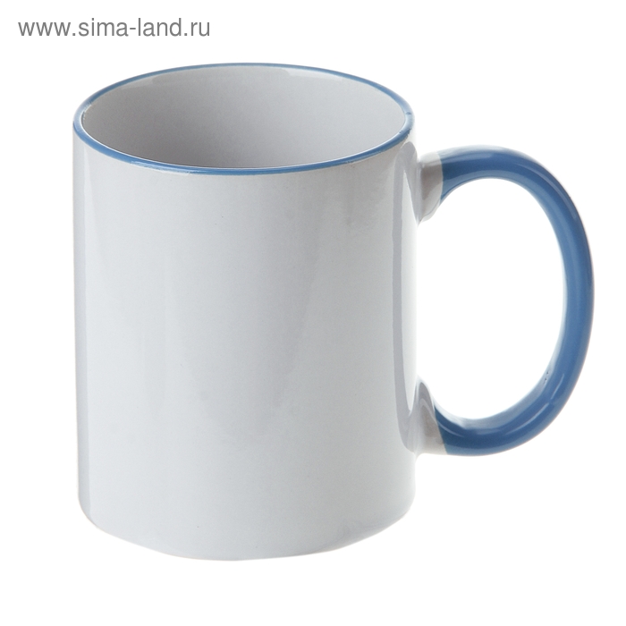 Кружка керамическая «Бриз», 320 мл, цвет голубой - Фото 1