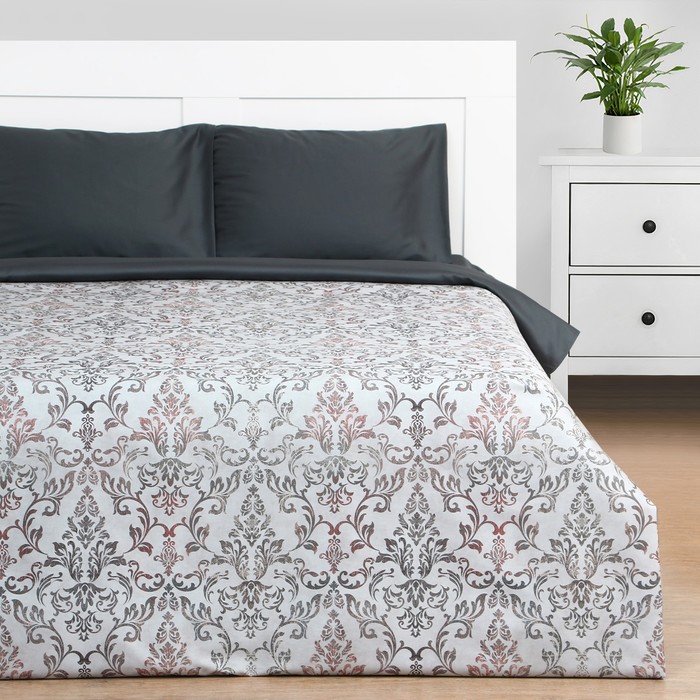 Постельное бельё евро «Этель» Modello, мако-сатин