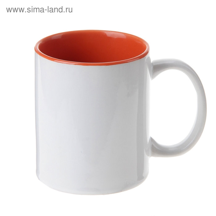 Кружка керамическая под сублимацию «Интрига», цвет оранжевый - Фото 1