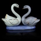 Сувенир керамика "Серые лебеди - Большой любви" со стразами 9,5х14х4,5 см - Фото 4