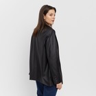 Пиджак женский (экокожа) MINAKU: Eco leather, цвет чёрный, размер 42 - Фото 2