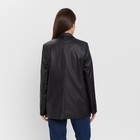 Пиджак женский (экокожа) MINAKU: Eco leather, цвет чёрный, размер 42 - Фото 3