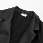 Пиджак женский (экокожа) MINAKU: Eco leather, цвет чёрный, размер 42 - Фото 8