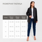 Пиджак женский (экокожа) MINAKU: Eco leather, цвет чёрный, размер 44 - Фото 4