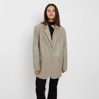 Пиджак женский (экокожа) Eco leather, цвет серый, размер 42-44 - Фото 6