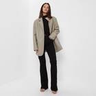 Пиджак женский (экокожа) Eco leather, цвет серый, размер 46-48 - Фото 3