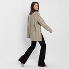 Пиджак женский (экокожа) Eco leather, цвет серый, размер 46-48 - Фото 2