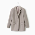 Пиджак женский (экокожа) Eco leather, цвет серый, размер 46-48 - Фото 8