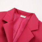 Пиджак женский (экокожа) MINAKU: Eco leather, цвет фуксия, размер 48 - Фото 8