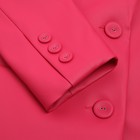 Пиджак женский (экокожа) MINAKU: Eco leather, цвет фуксия, размер 48 - Фото 9
