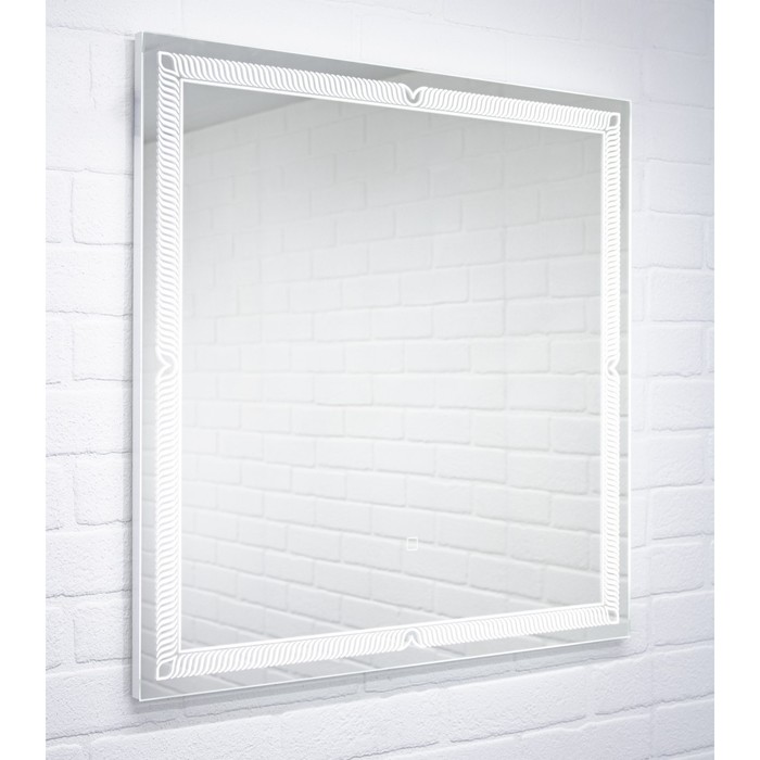 Зеркало Домино Паликир, размер 700х700 мм, с подсветкой