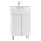 Тумба напольная «Домино. Промо», под раковину «Элегия 50», левая/правая, без ящиков, 485×301×820, цвет белый - Фото 1