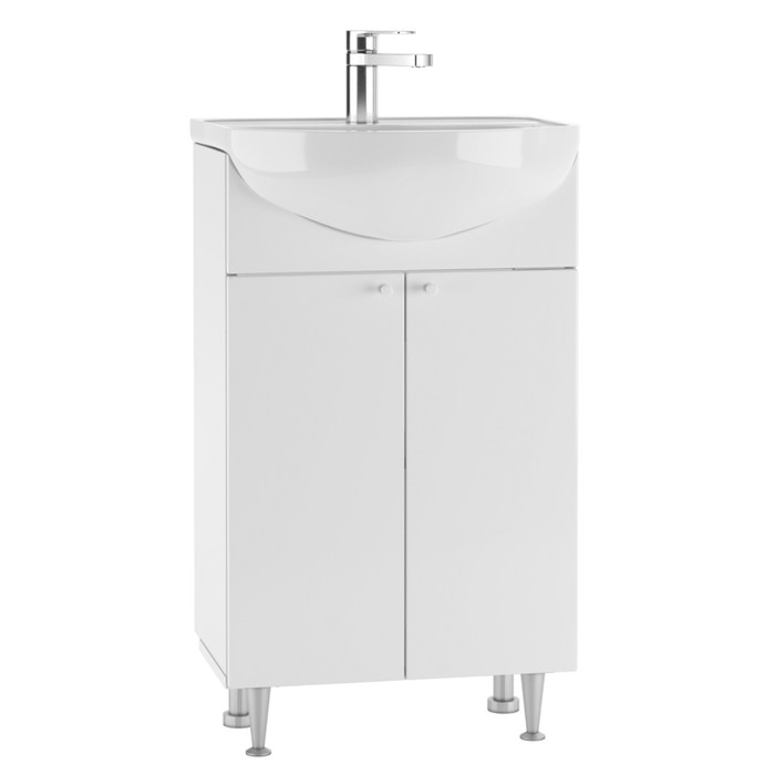 Тумба напольная «Домино. Промо», под раковину «Элегия 50», левая/правая, без ящиков, 485×301×820, цвет белый - Фото 1