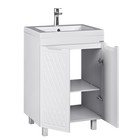 Тумба Домино 3D с раковиной Andrea 58, без ящика - Фото 2