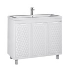 Тумба Домино 3D с раковиной Andrea 90, без ящика - Фото 1