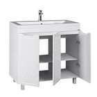 Тумба Домино 3D с раковиной Andrea 90, без ящика - Фото 2