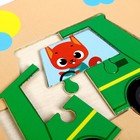 Пазлы «Машинка», 5 элементов, 14×14 см - Фото 4