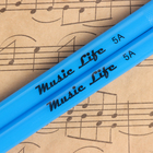 Барабанные палочки Music Life 5А синие, светящиеся - Фото 2