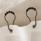 Набор крючков для штор Доляна, 12 шт, цвет чёрный - фото 8562068