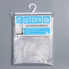 Штора для ванной Доляна «Лёд», 180×180 см, PEVA, прозрачная - Фото 6