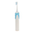 Электрическая зубная щётка Luazon LP-009, вибрационная, 8500 дв/мин, 4 насадки, 2хАА, синяя - фото 7689354