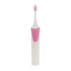 Электрическая зубная щётка Luazon LP-009, вибрационная, 8500 дв/мин, 4 насадки, 2хАА,розовая - фото 7689363