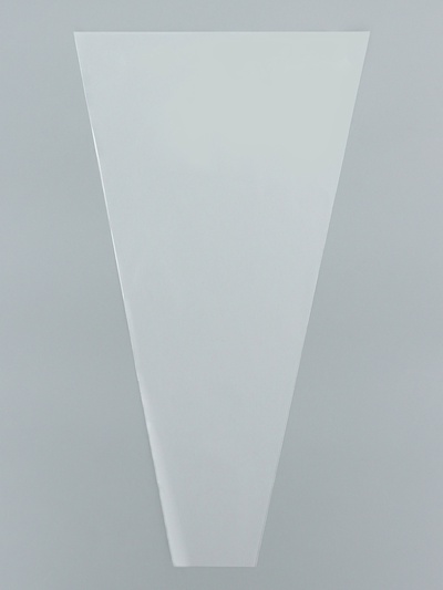 Пакет для цветов, конус, 5+20×35 см, прозрачный