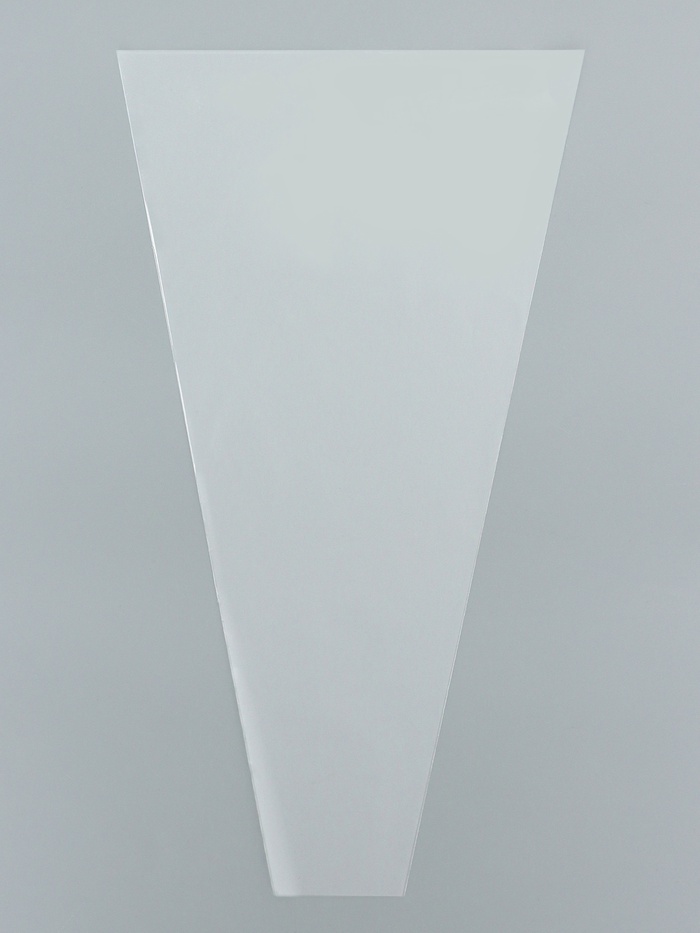 Пакет для цветов, конус, 5+20×35 см, прозрачный - Фото 1