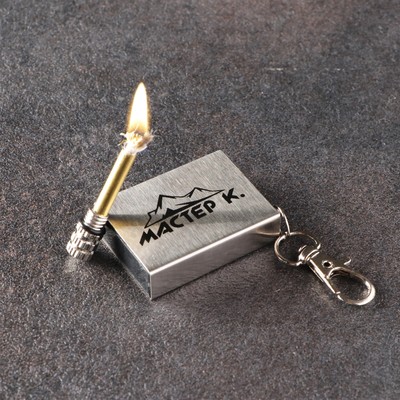 Вечная спичка «Брелок» туристическая, 5 см, с карабином