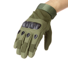 Перчатки тактические "Storm tactic", L доп защита пальцев, микс, зелёные - фото 8694085