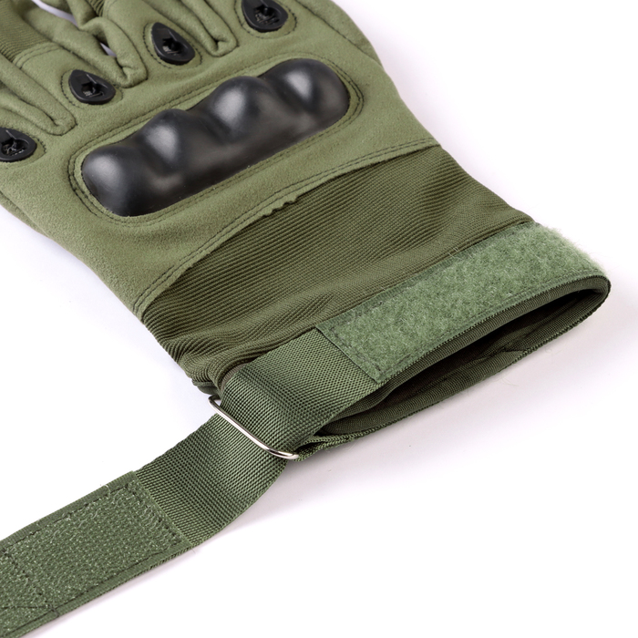 Перчатки тактические "Storm tactic", L доп защита пальцев, микс, зелёные - фото 1911878813