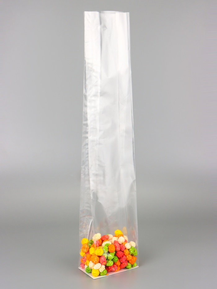 Пакет с жестким дном, прозрачный, 11×7×53 см - Фото 1