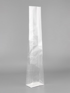 Пакет с жестким дном, прозрачный, 11×7×53 см - Фото 2