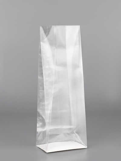 Пакет с жестким дном, прозрачный, 6×8×23 см
