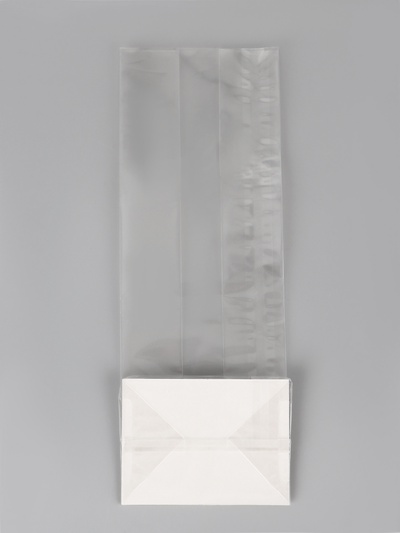 Пакет с жестким дном, прозрачный, 6×8×23 см