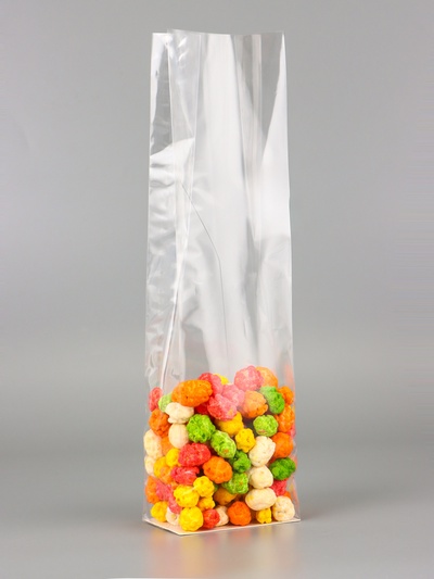 Пакет с жестким дном, прозрачный, 6×8×30 см