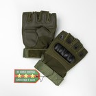 Перчатки без пальцев тактические мужские "Storm tactic" размер - L, хаки - фото 280994282