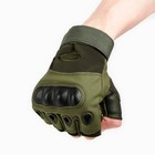 Перчатки без пальцев тактические мужские "Storm tactic" размер - XL, хаки - Фото 3