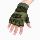 Перчатки без пальцев тактические мужские "Storm tactic" размер - XL, хаки - Фото 4