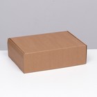 Коробка самосборная, бурая, 31 х 22 х 9,5 см - фото 8026942