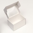 Коробка самосборная с окном, белая, 17 x 12 x 10 см - фото 10795454