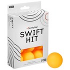 Набор мячей для настольного тенниса ONLYTOP, d=40 мм, 12 шт., цвет оранжевый - фото 8792393